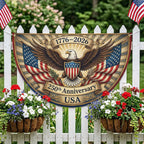 Patriotic USA 250 Fan Flag