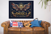 USA 1776-2026 House Flag, Patriotic Independence Banner