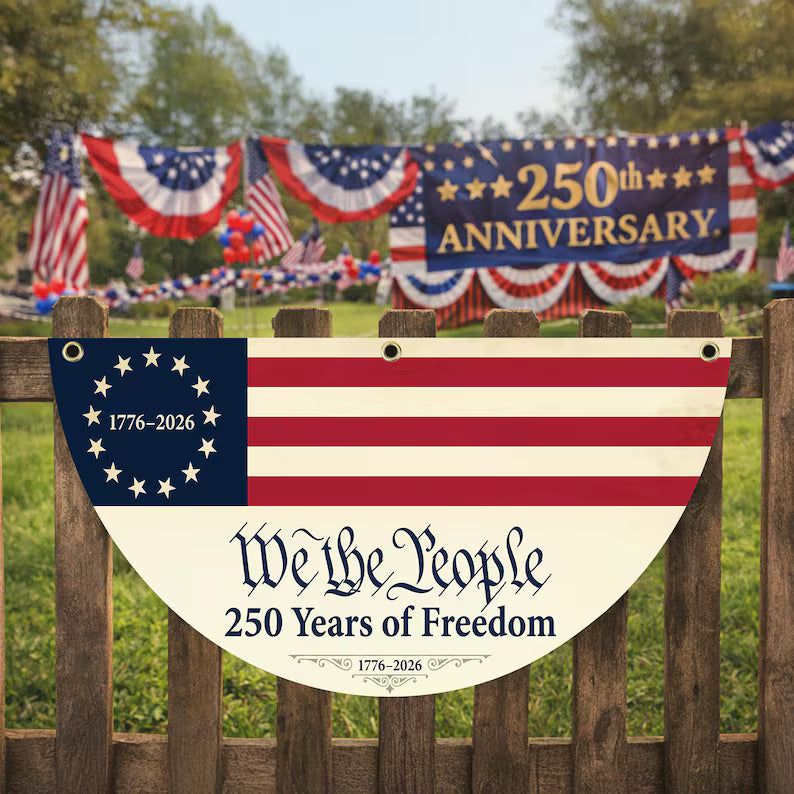 USA 250th We The People Semicircle Flag