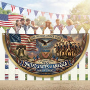 One Nation Under God Flag, USA 250th Patriotic Banner