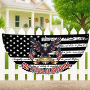 America 250 Years Flag, Patriotic Semicircle Banner