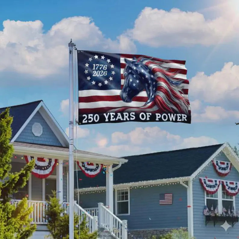 250 Years of Power Horse Flag