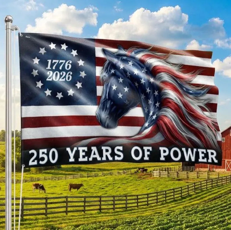 250 Years of Power Horse Flag