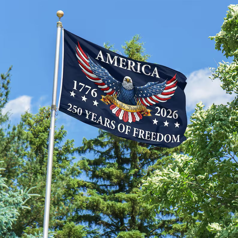 USA 250th Birthday Flag