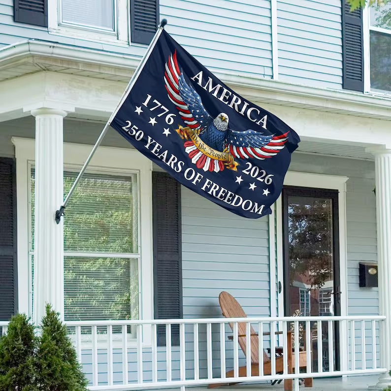 USA 250th Birthday Flag