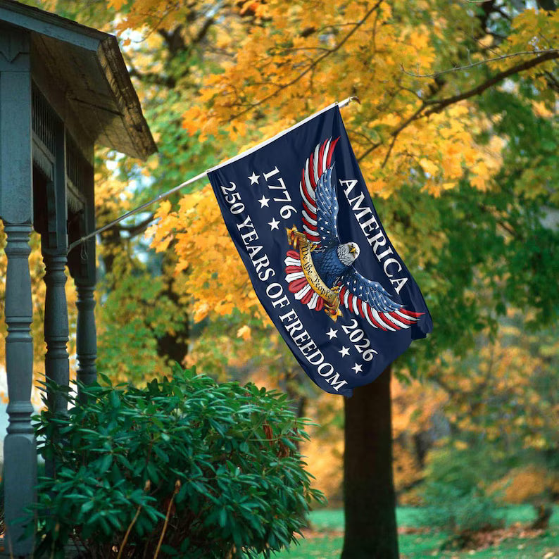USA 250th Birthday Flag