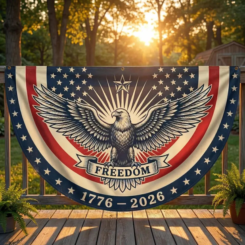 USA 250th Eagle Banner 1776-2026