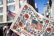 Boho Floral American Flag Decor