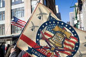 USA 250th Patriotic Fireworks Flag