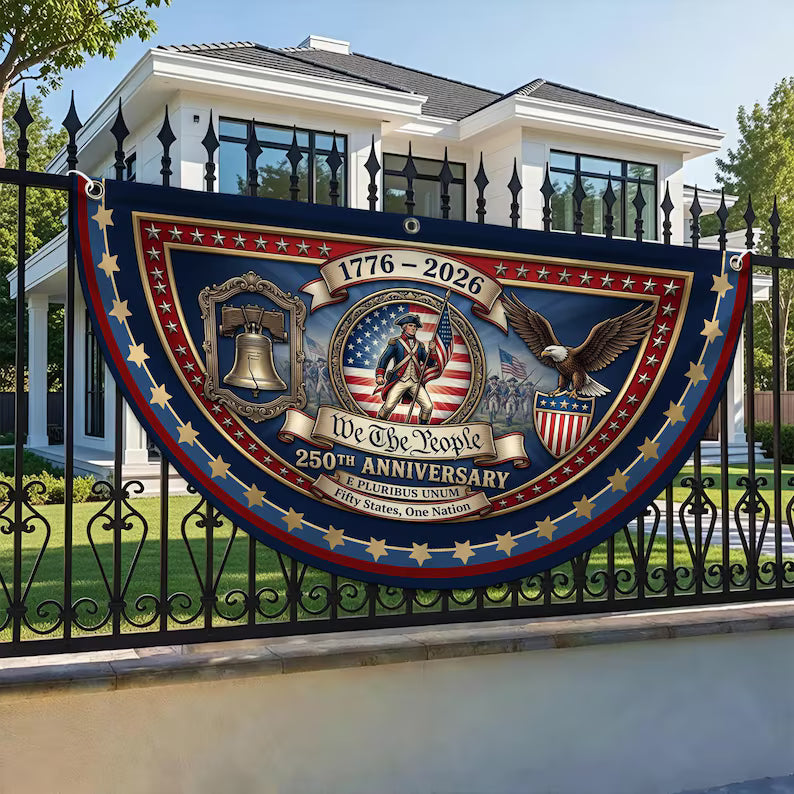 USA 250th Anniversary Fan Flag