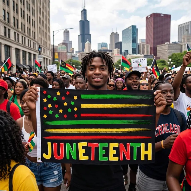 Juneteenth Flag Celebrate Freedom Day Banner