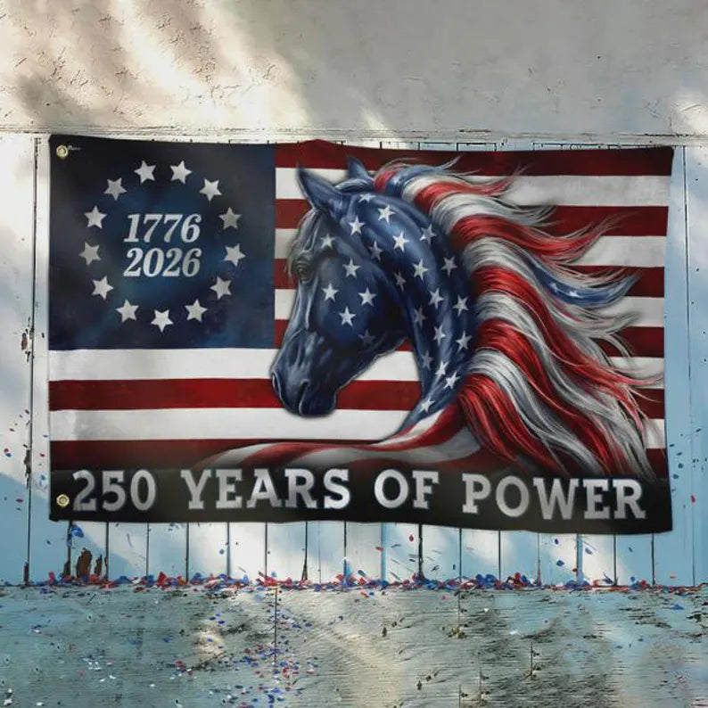 250 Years of Power Horse Flag