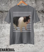 Screaming Cat Meme Funny Graphic Shirt