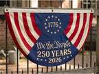 USA 250 Semicircle Fence Flag