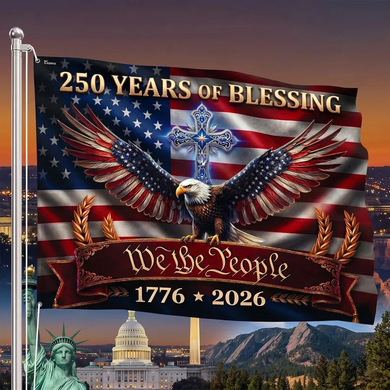 USA 250 Blessings Flag