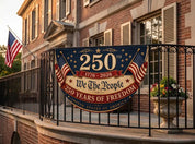 USA 250 Patriotic Bunting Flag