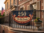 USA 250 Patriotic Bunting Flag