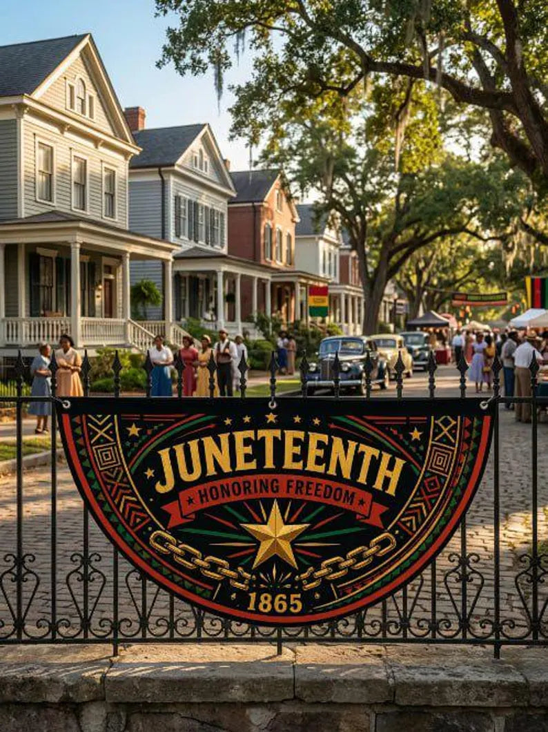 Juneteenth Freedom Banner, Black History Flag