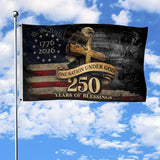 One Nation Under God Flag, USA 250 Patriotic Yard Banner