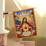 Sacred Heart of Jesus Garden Flag Religious Yard Decor