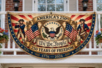 USA 250 Christian Bunting Semicircularr Flag
