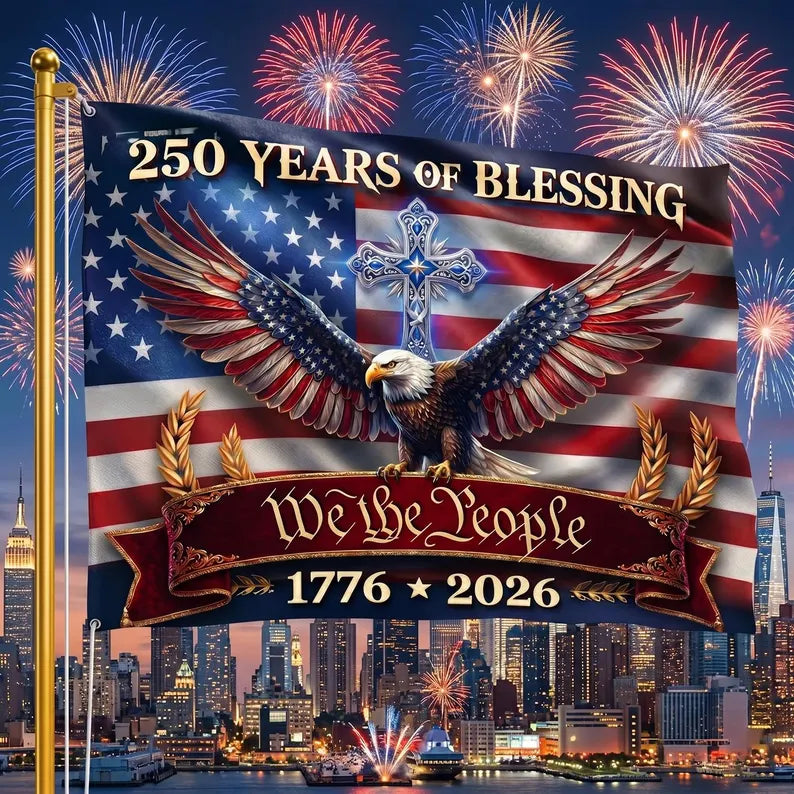 USA 250 Blessings Flag