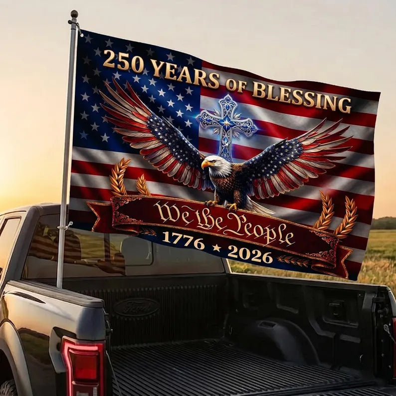 USA 250 Blessings Flag