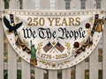 USA 250 We The Peopole Fence Semicircle  Flag