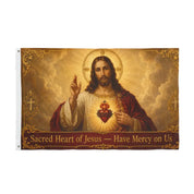 Sacred Heart Of Jesus Catholic Flag