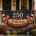 USA 250 Patriotic Bunting Flag