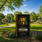 Juneteenth Freedom Garden Flag