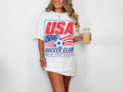 90s USA Soccer Retro Graphic Shirt