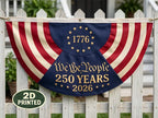 USA 250 Semicircle Fence Flag