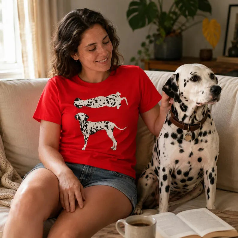 Dalmatian Dog T-Shirt, Spotted Dog Graphic Tee, Pet Lover Gift