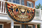 USA 250 Christian Bunting Semicircularr Flag