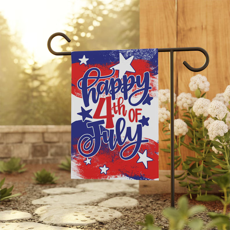 Happy 4th of July Garden Flag