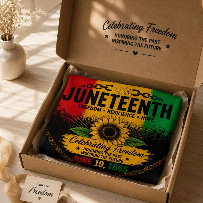 Juneteenth 1865 Freedom Hope Bunting Flag
