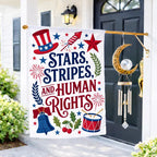 Human Rights Garden Flag Patriotic Liberal Yard Decor