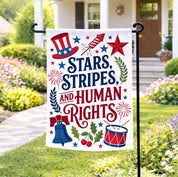 Human Rights Garden Flag Patriotic Liberal Yard Decor