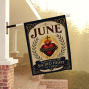 Holy Heart Of Christ Garden Flag