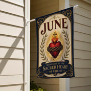 Holy Heart Of Christ Garden Flag