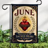 Holy Heart Of Christ Garden Flag