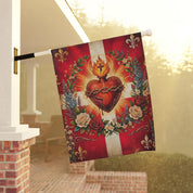 Jesus Sacred Heart Garden Flag Catholic Faith Decor