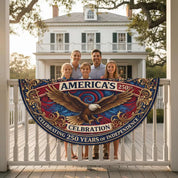 America 250th Anniversary Patriotic Semicircle Flag