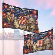 America 250th Anniversary House Flag, 1776 2026