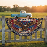 America 250th Anniversary Patriotic Semicircle Flag