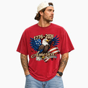 USA 250th Anniversary T-Shirt, Eagle Patriotic Graphic Tee