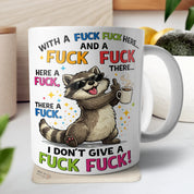 Funny Raccoon Mug Humorous Coffee Cup Gift