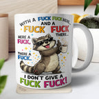 Funny Raccoon Mug Humorous Coffee Cup Gift
