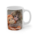 Punch The Monkey Hug Mug Funny Coffee Cup